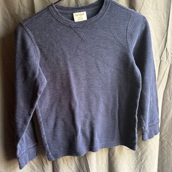 Navy Blue Cat & Jack Layering Long Sleeve Shirt Boys Size Medium EPC - Picture 1 of 4